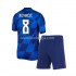Camisola Croácia Mateo Kovacic 8 Criança Equipamento Segundo Euro 2024 Manga Curta